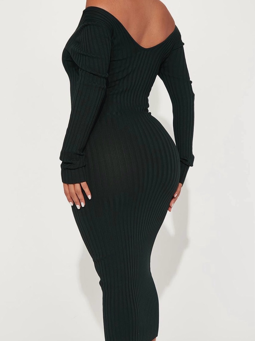 Knit Ribbed Dress - Picture 2 of 5